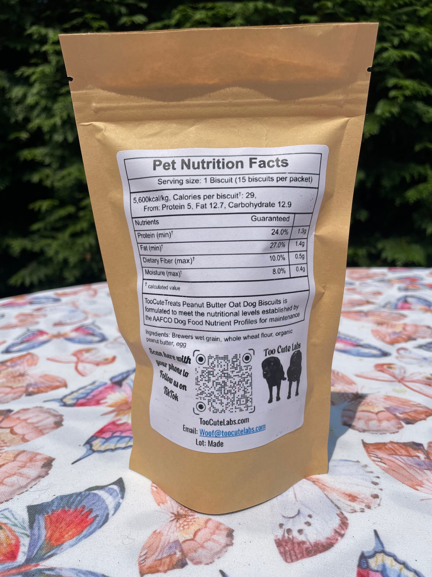 Peanut Butter Oat Dog Biscuit